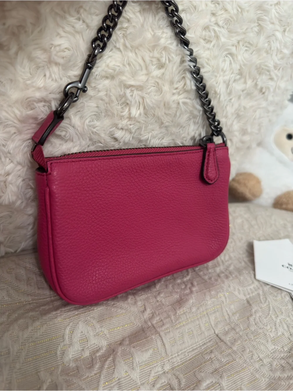 COACH Hot Pink Nolita with Grommets Includes Tags!